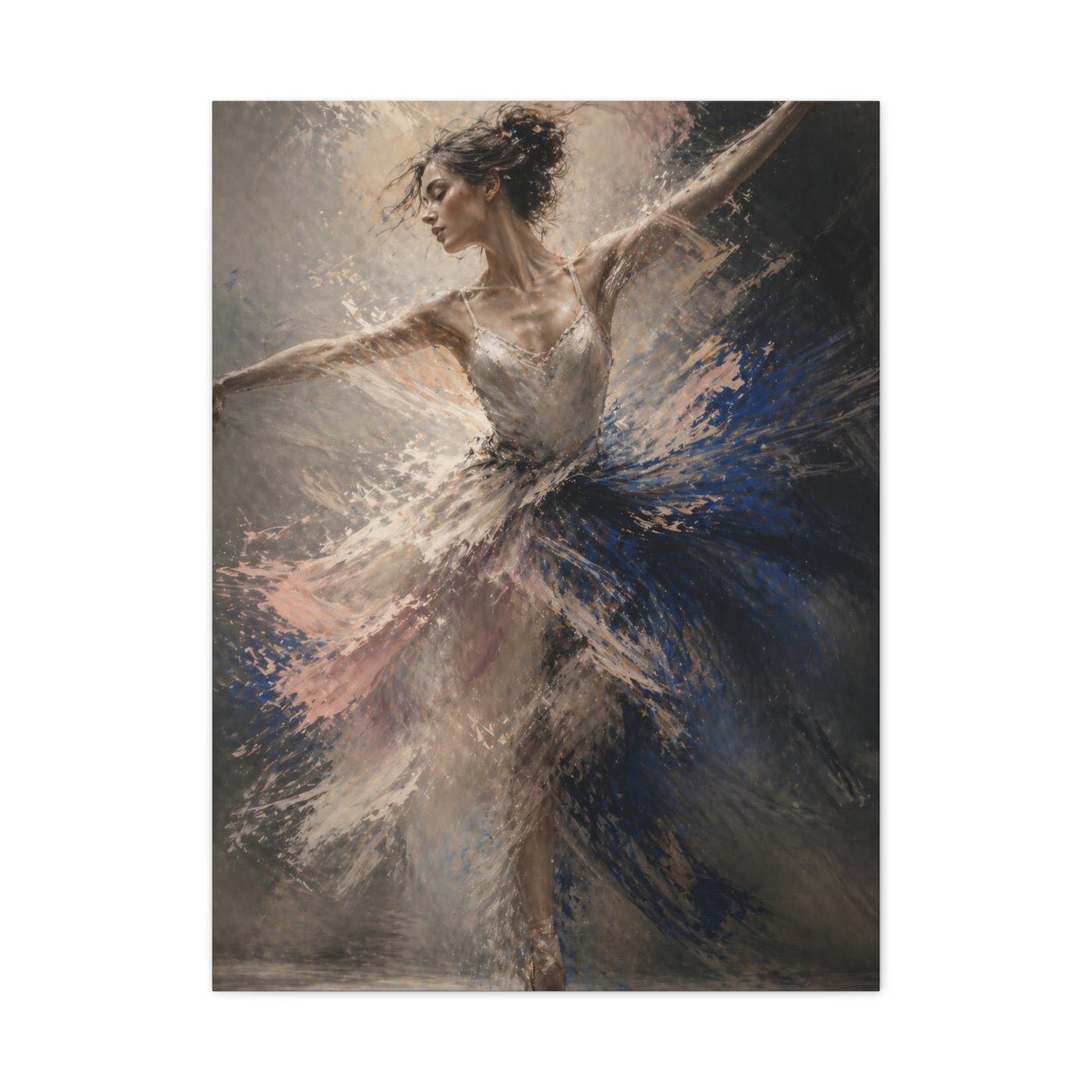 Expressive Ballet Motion Painting Wall Art & Canvas Print
