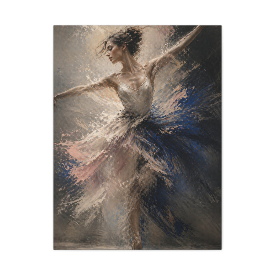 Expressive Ballet Motion Painting Wall Art & Canvas Print