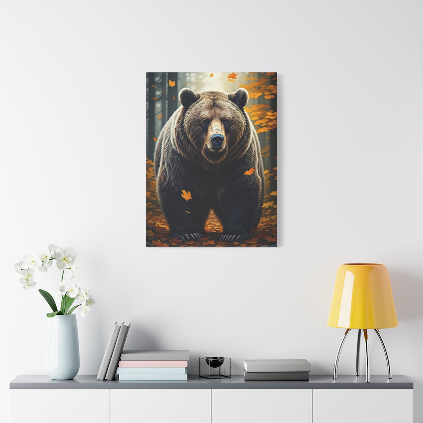Autumn Forest Guardian Bear Wall Art & Canvas Prints