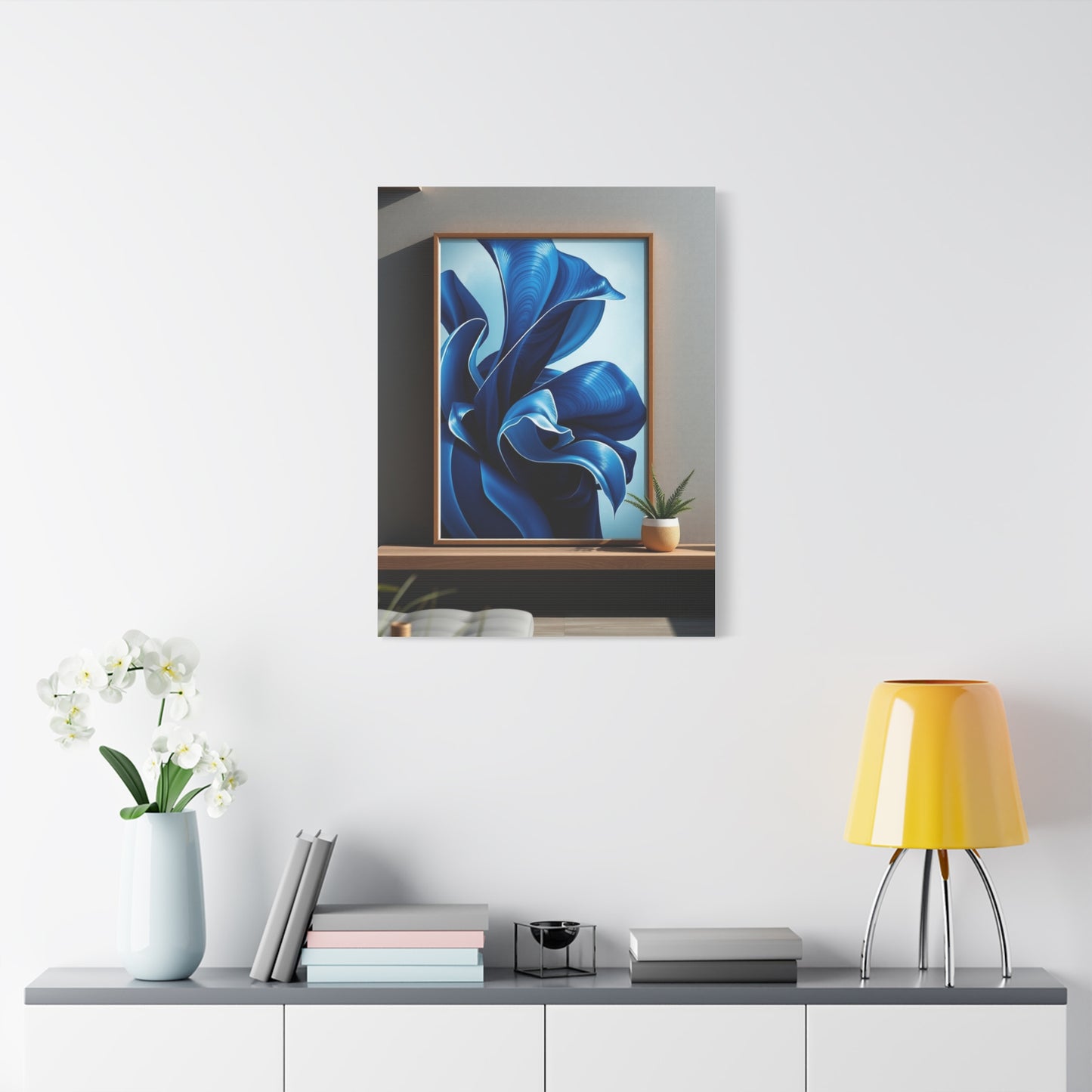 Navy Blue Art Supreme Canvas Wall Art & Canvas Print