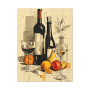 Minimalist Line Art Dining Still Life Wall Art & Canvas Print