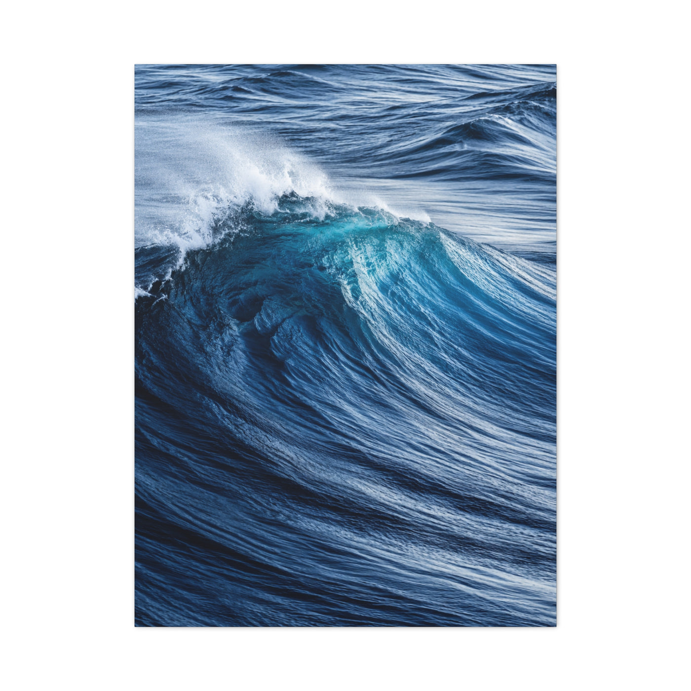 Dynamic Ocean Curl Motion Detail Wall Art & Canvas Print