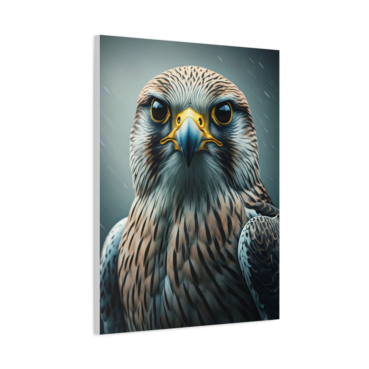 Intense Gaze Hawk Portrait Wall Art & Canvas Prints