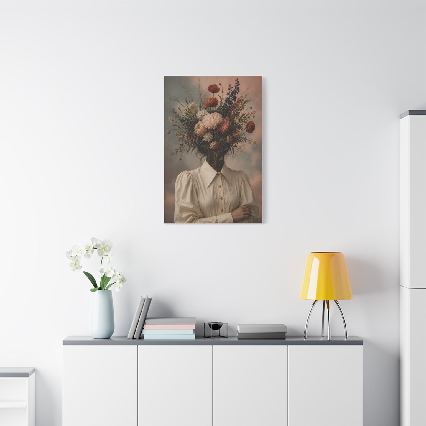 Surreal Floral Identity Portrait Wall Art & Canvas Print