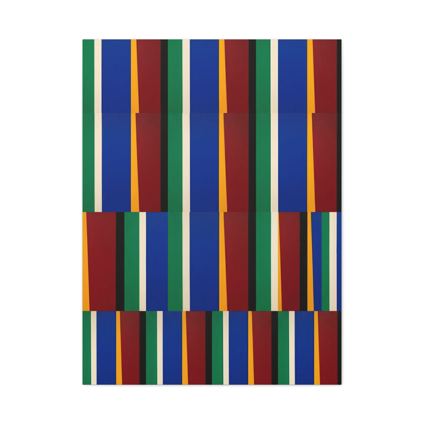 Offset Geometric Color-Field Wall Art & Canvas Print