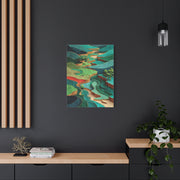 Sculpted Golf Terrain Abstract Wall Art & Canvas Print