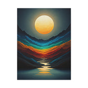 Golden Moon Valley Glow Wall Art & Canvas Print