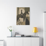 Equestrian Editorial Profile Composition Wall Art & Canvas Print