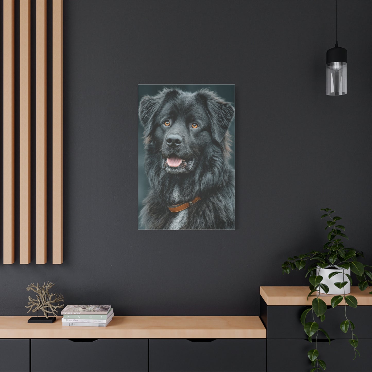 Noble Newfoundland Portrait Wall Art & Canvas Print