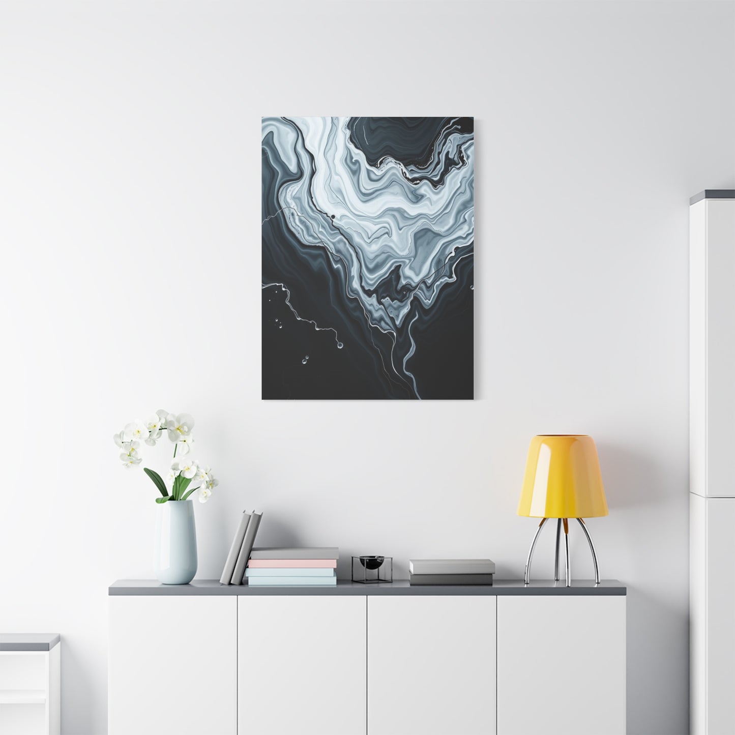 Black and White Abstract Art Supreme Canvas Wall Art & Canvas Print
