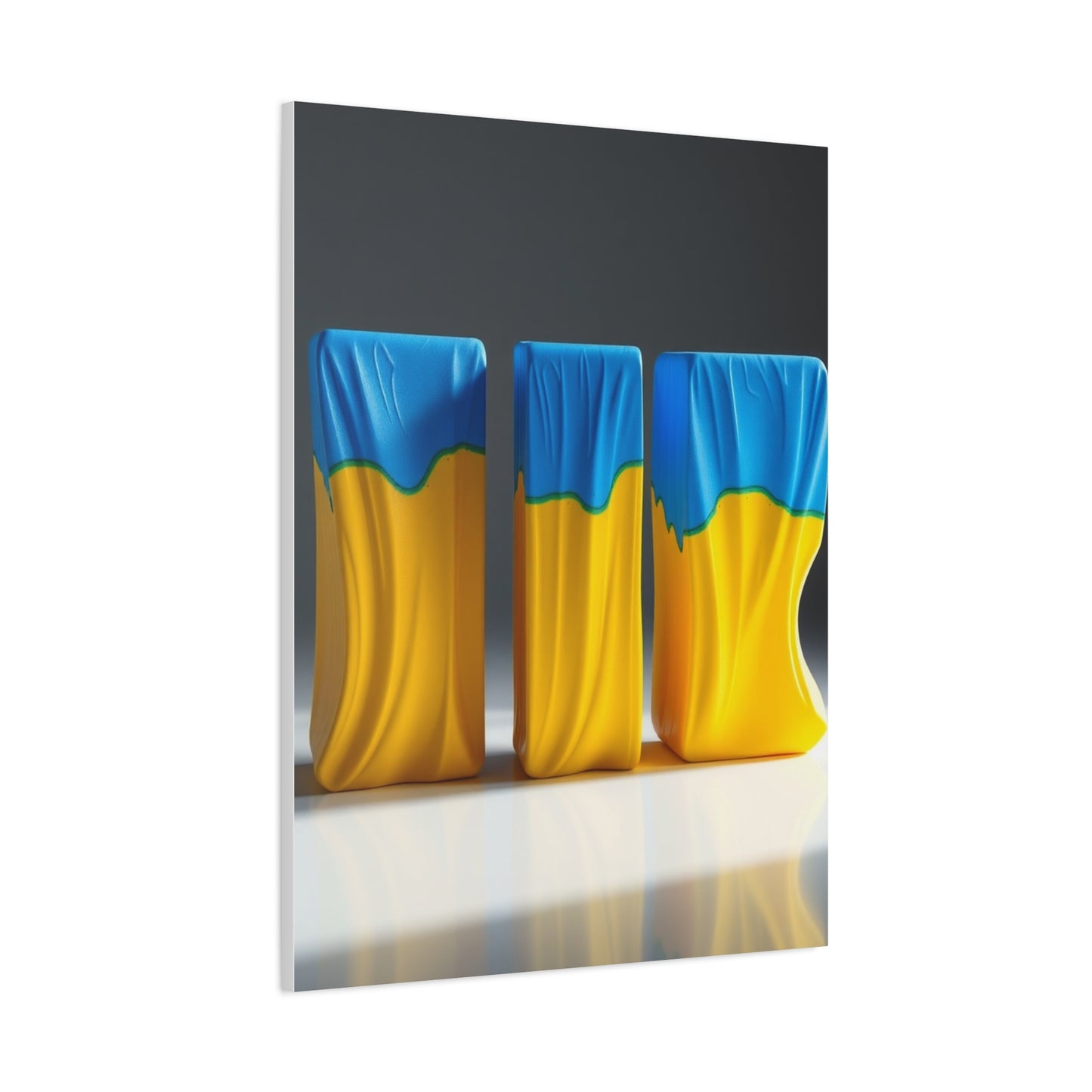 Supreme Art Collection Blue & Yellow Wall Art & Canvas Print