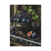 Fig & Wine Rustic Still Life Wall Art & Canvas Print
