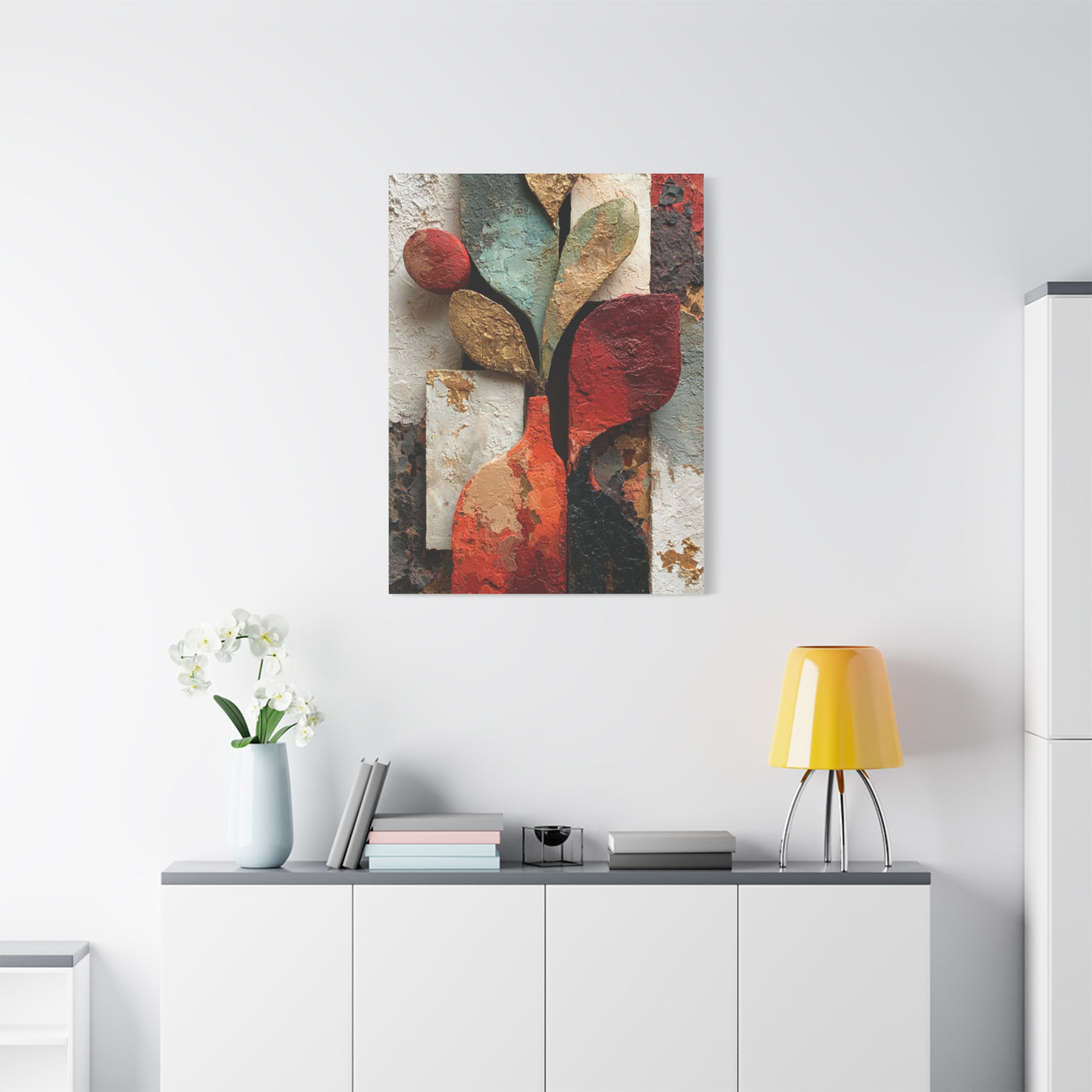 Sculptural Botanical Form Abstraction Wall Art & Canvas Print