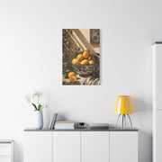 Mediterranean Lemon Still Life Ceramic Bowl Wall Art & Canvas Print