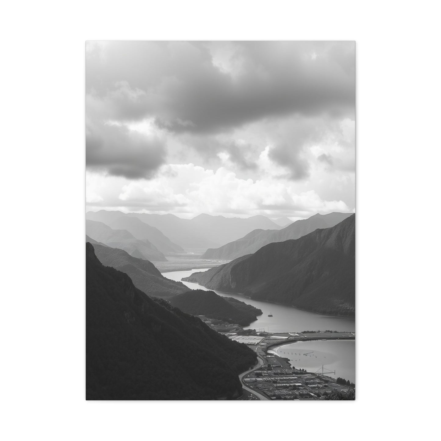 Black & White Scenic Landscapes Art Supreme Canvas Wall Art & Canvas Print