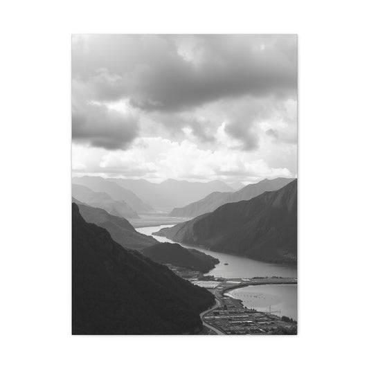 Black & White Scenic Landscapes Art Supreme Canvas Wall Art & Canvas Print