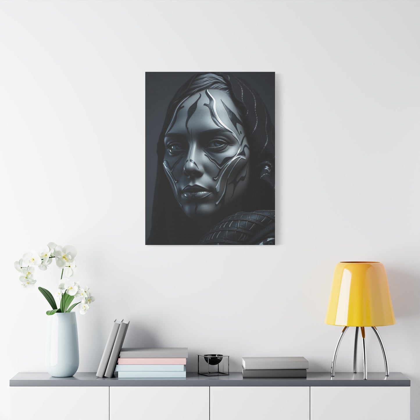 Charcoal, Onyx, and Ivory Art Refined Canvas Wall Art & Canvas Print