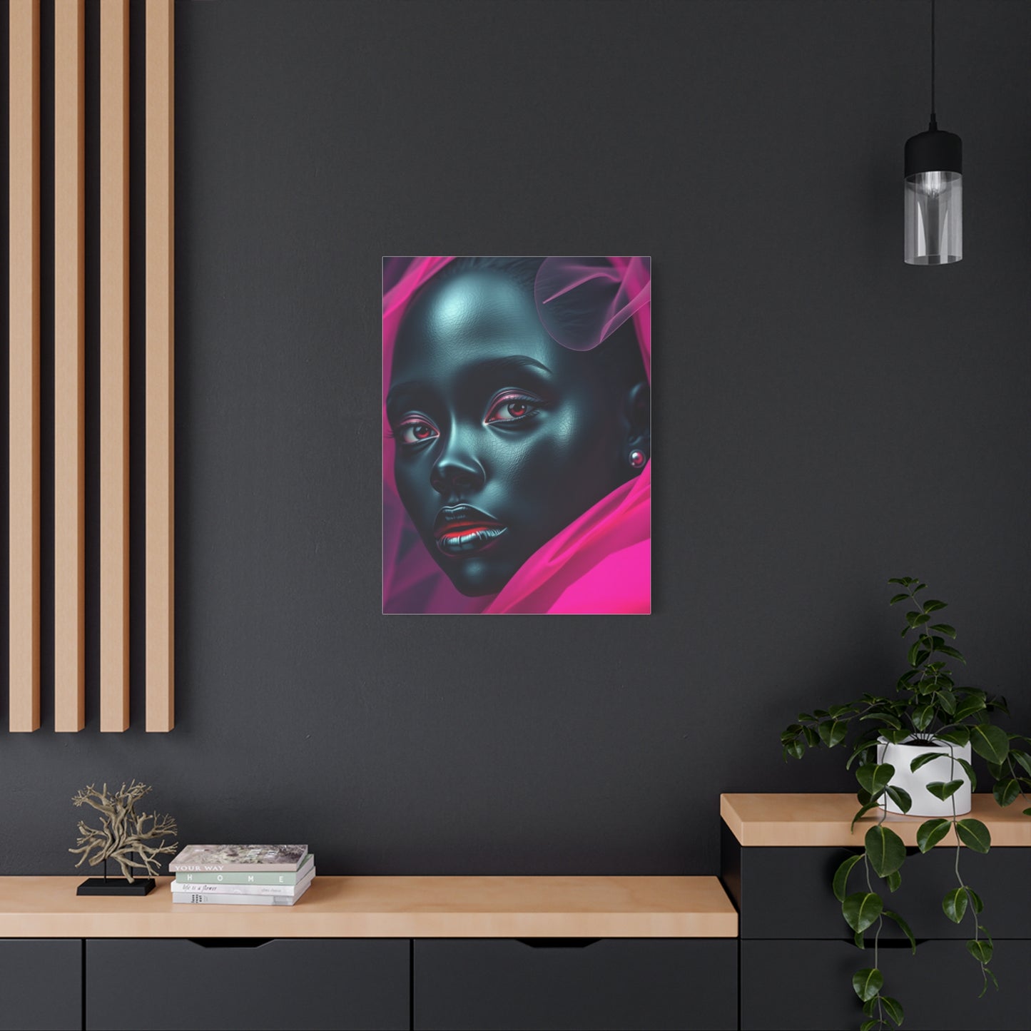 Supreme Black & Pink Art Beautiful Collection Wall Art & Canvas Print