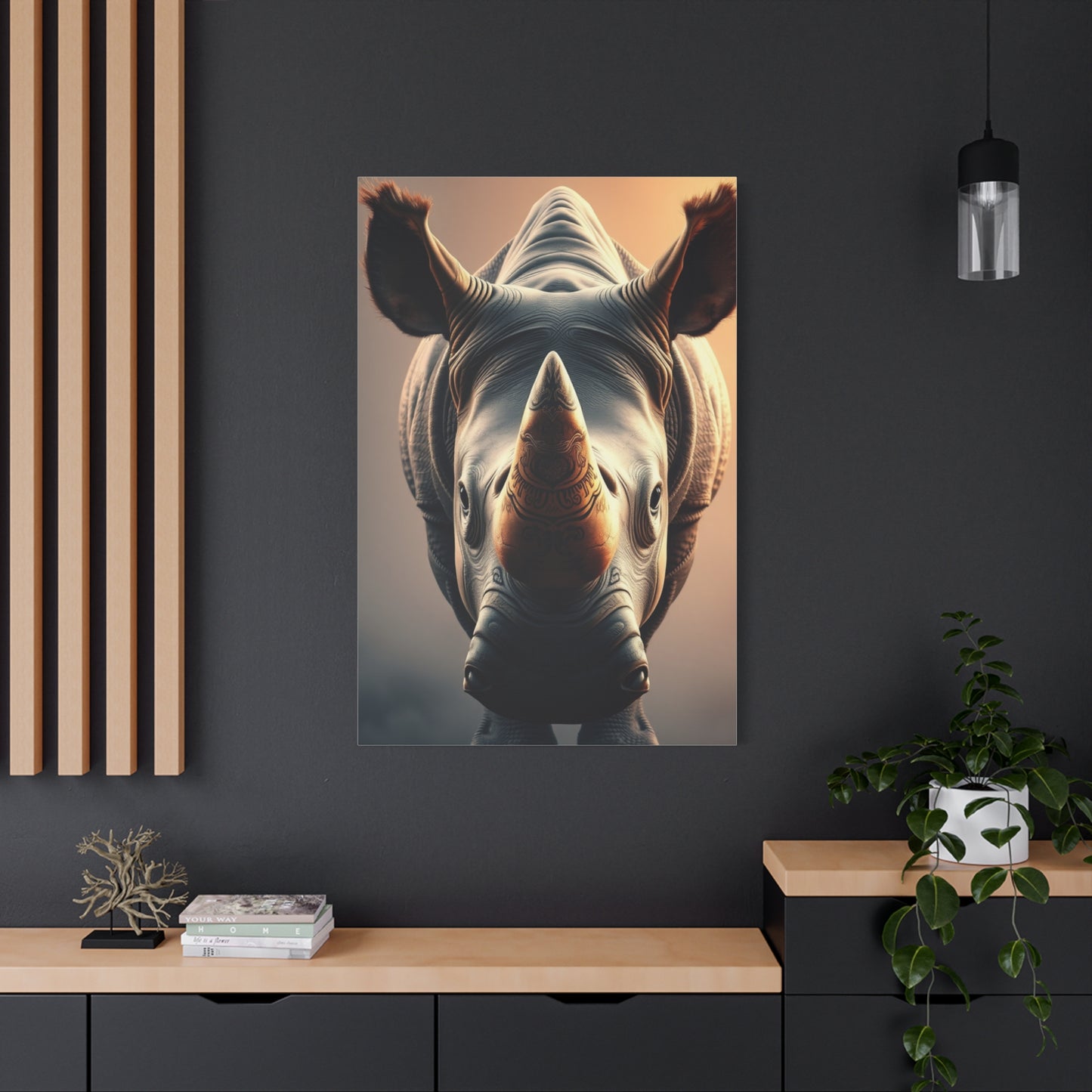 Rhinoceros Art Supreme Canvas Wall Art & Canvas Print