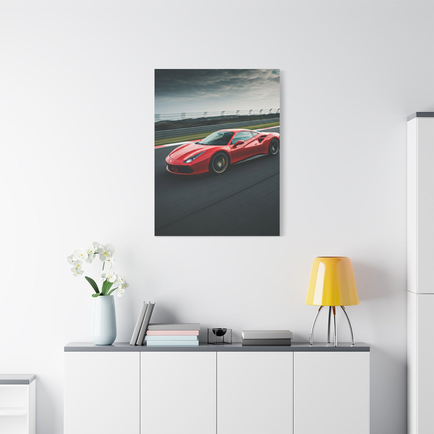 Ferrari 488 GTB Racing Line Precision Wall Art & Canvas Prints