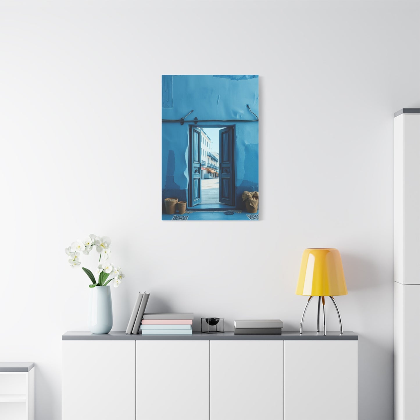 Blue and White Art Supreme Canvas Wall Art & Canvas Print