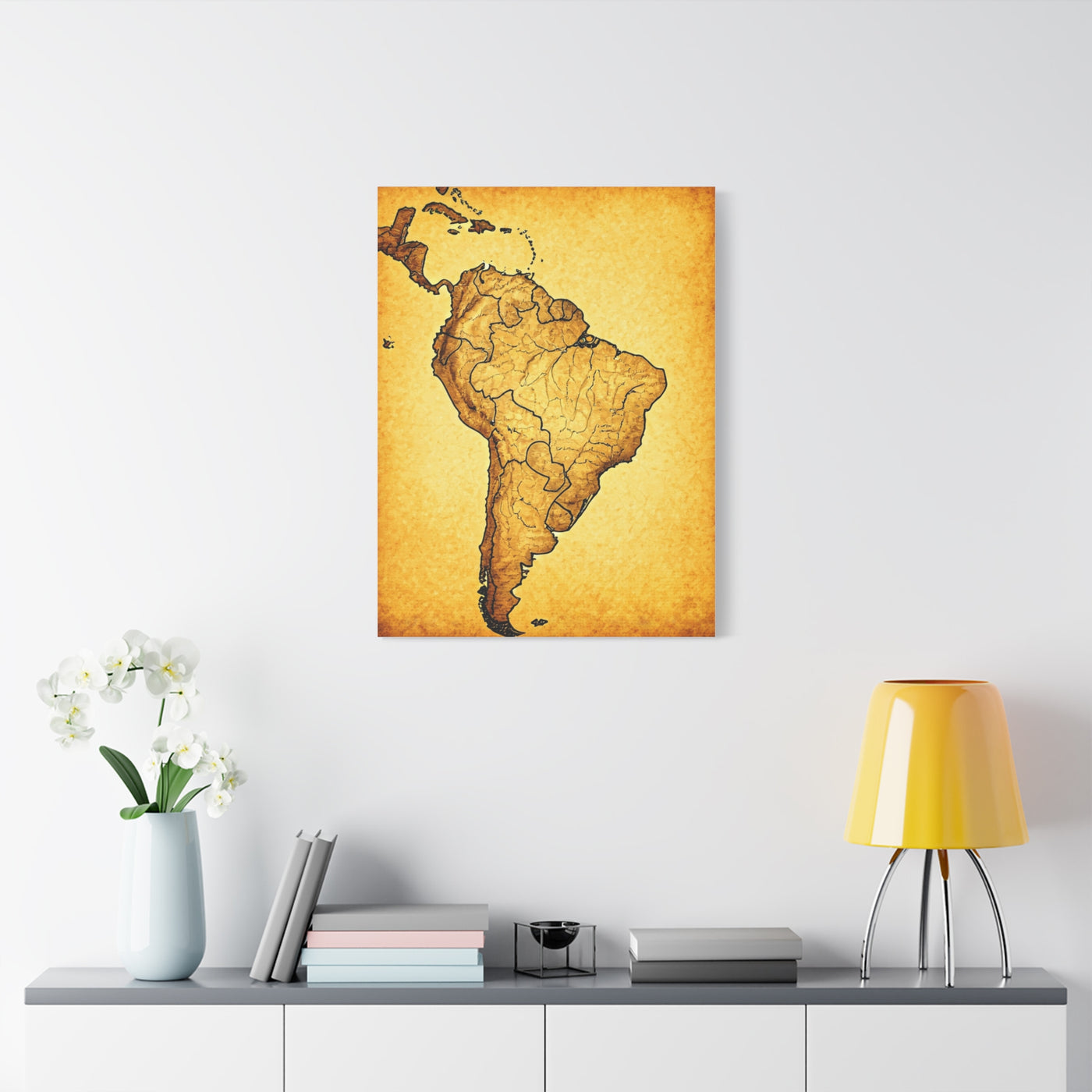 South America Vintage Cartography Poster Wall Art & Canvas Prints