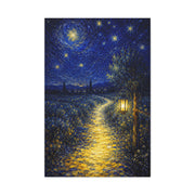 John 8:12 Lantern Path Scripture Wall Art & Canvas Print