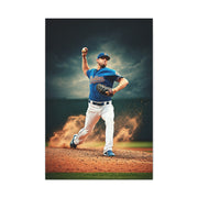 Pitcher Power Throw Action Wall Art & Canvas Prints