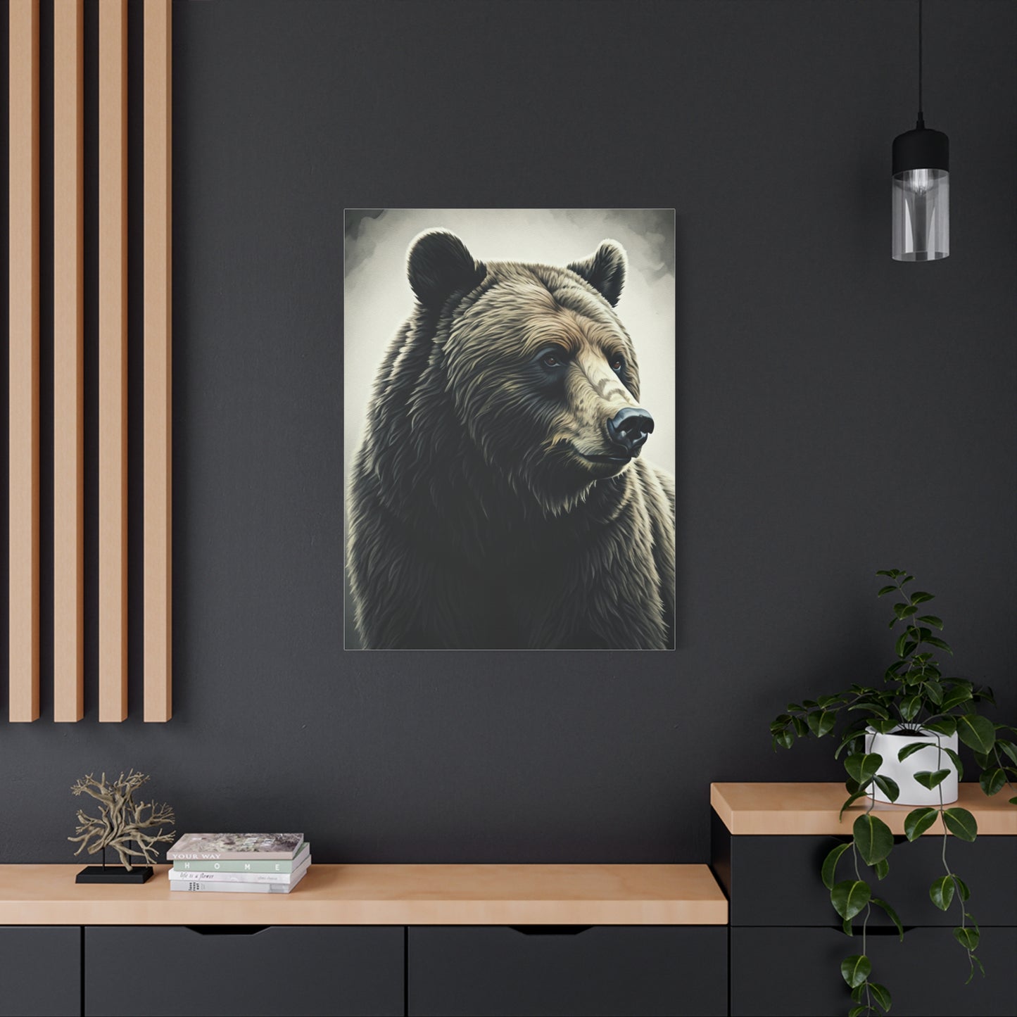 Majestic Brown Bear Portrait Wall Art & Canvas Prints