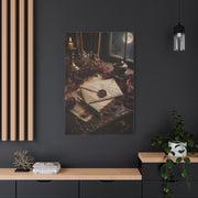 Vintage Love Letter Candlelight Desk Wall Art & Canvas Print