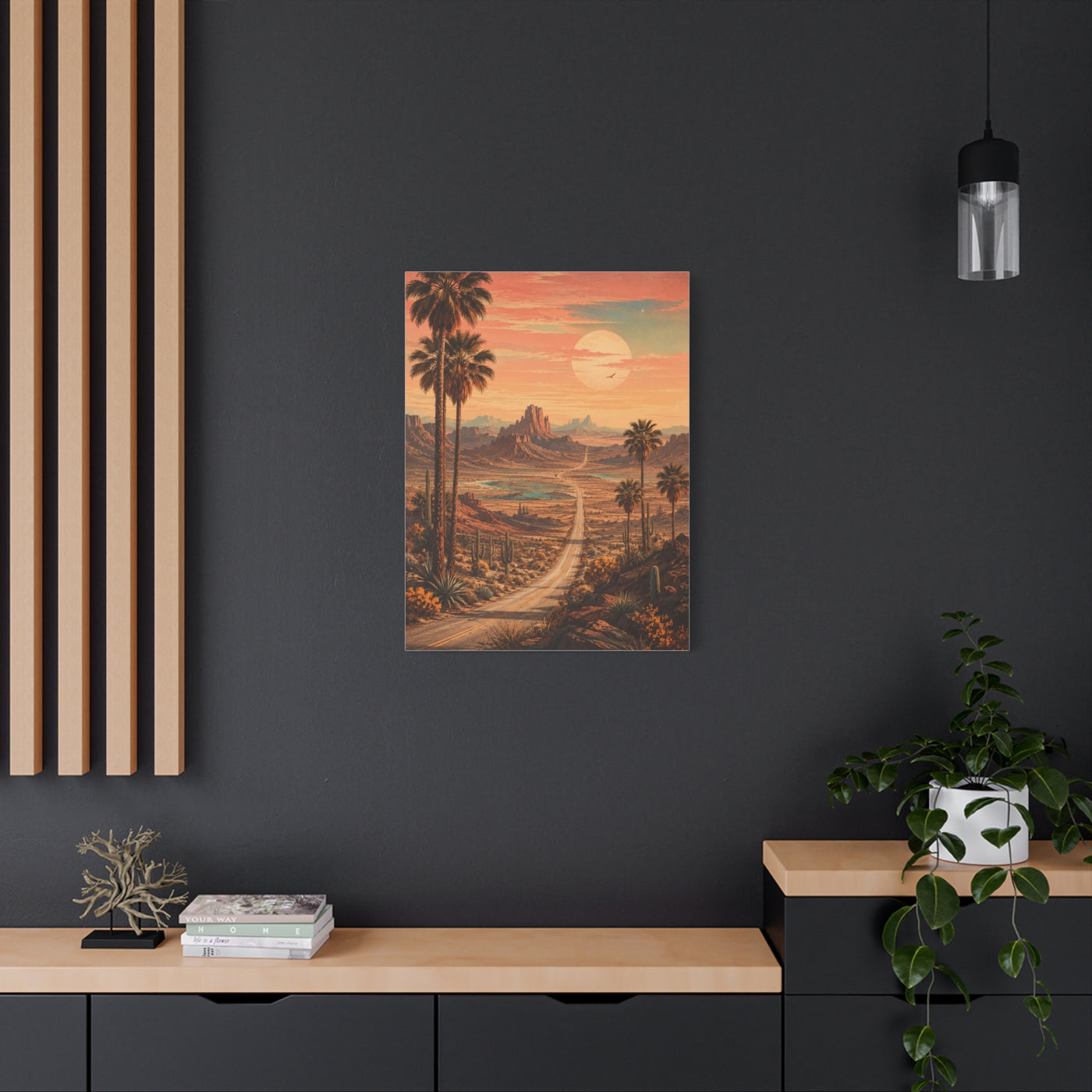 Enchanted Desert Highway Wall Art & Canvas Print