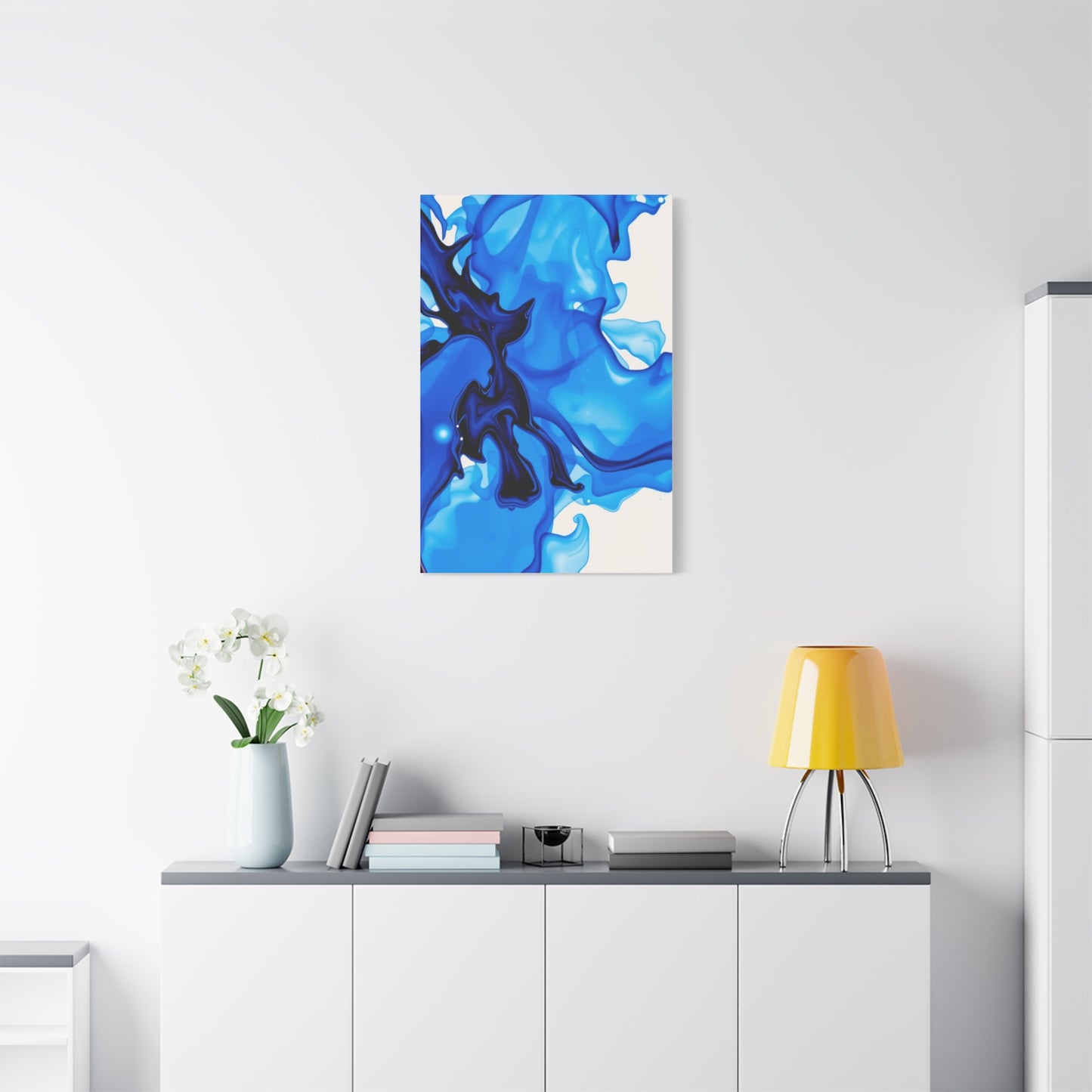 Supreme Collection Blue Abstract Art Wall Art & Canvas Print