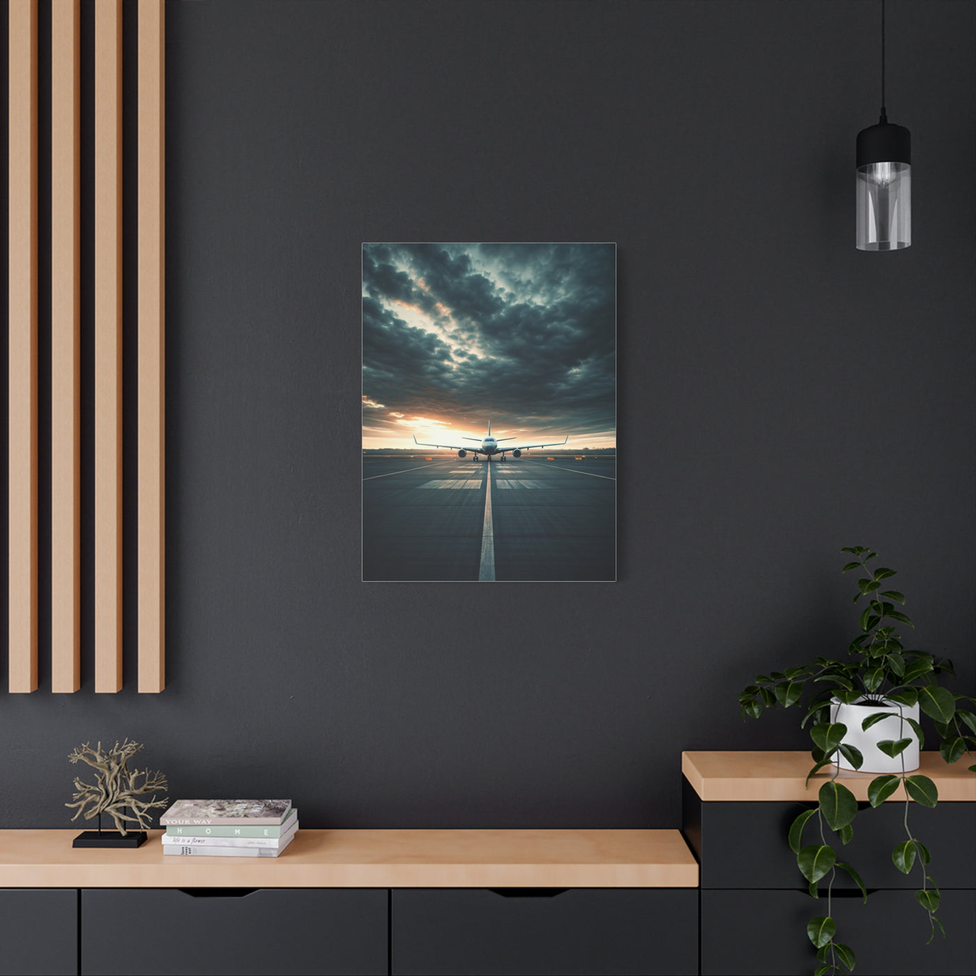 Runway Departure Storm Sky Wall Art & Canvas Prints.