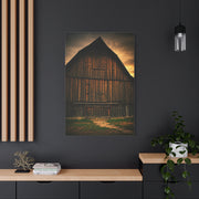 Weathered Barn Under Dramatic Sky Wall Art & Canvas Prints