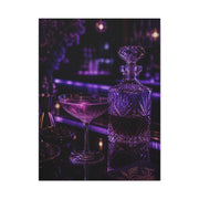 Violet Cocktail Lounge Still Life Wall Art & Canvas Print