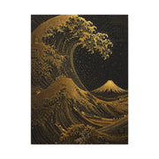 Neo-Tech Golden Wave Fusion Wall Art & Canvas Print