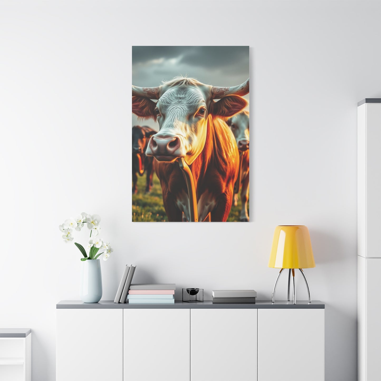 Aristocratic Bovines Masterpiece Wall Art & Canvas Print