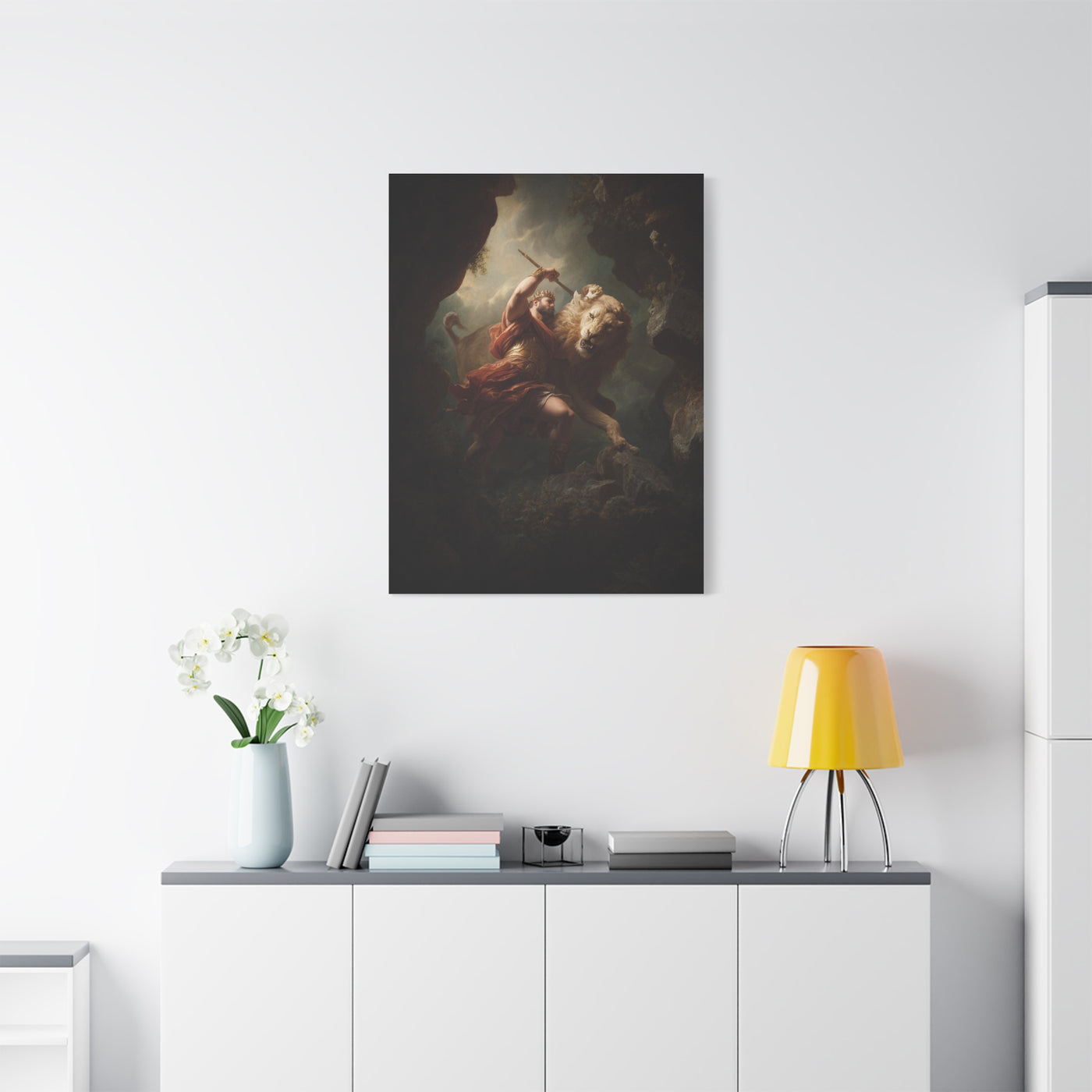 Hercules Defeating the Nemean Lion Wall Art & Canvas Print