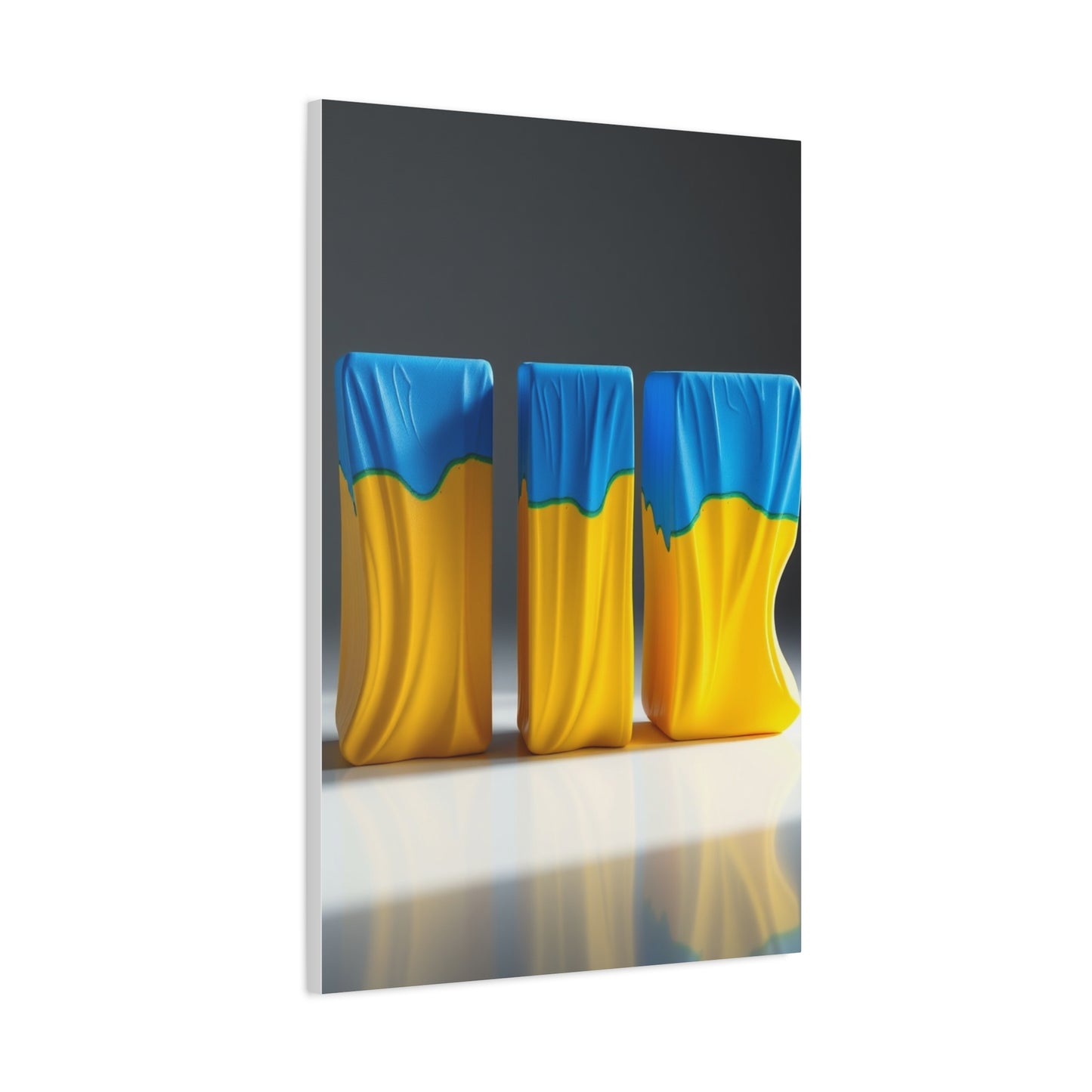 Supreme Art Collection Blue & Yellow Wall Art & Canvas Print