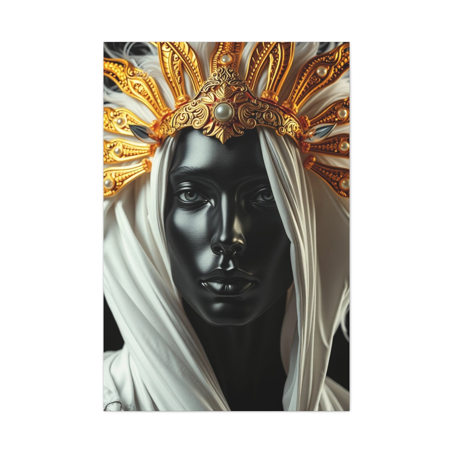Supreme Collection Black White and Gold Art Wall Art & Canvas Print