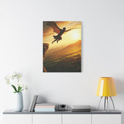 Skybound Winged Leap Wall Art & Canvas Prints