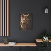 Great Horned Owl Portrait Studio Wall Art & Canvas Print