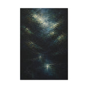 Nocturnal Forest Reflection Wall Art & Canvas Print