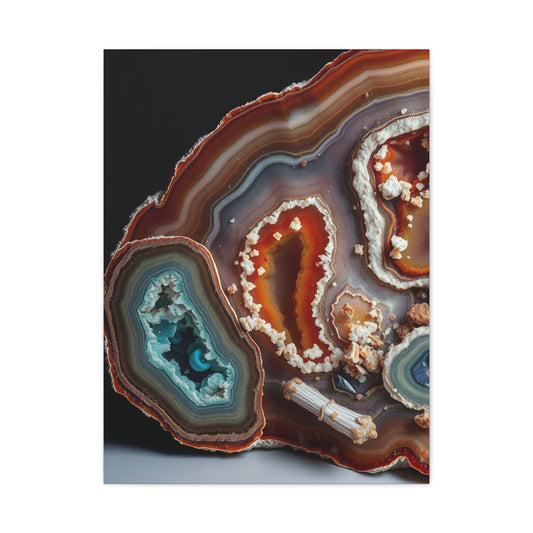 Agates, Geodes & Minerals Art Refined Canvas Wall Art & Canvas Print