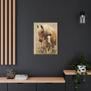Mare and Foal Tender Bond Wall Art & Canvas Print