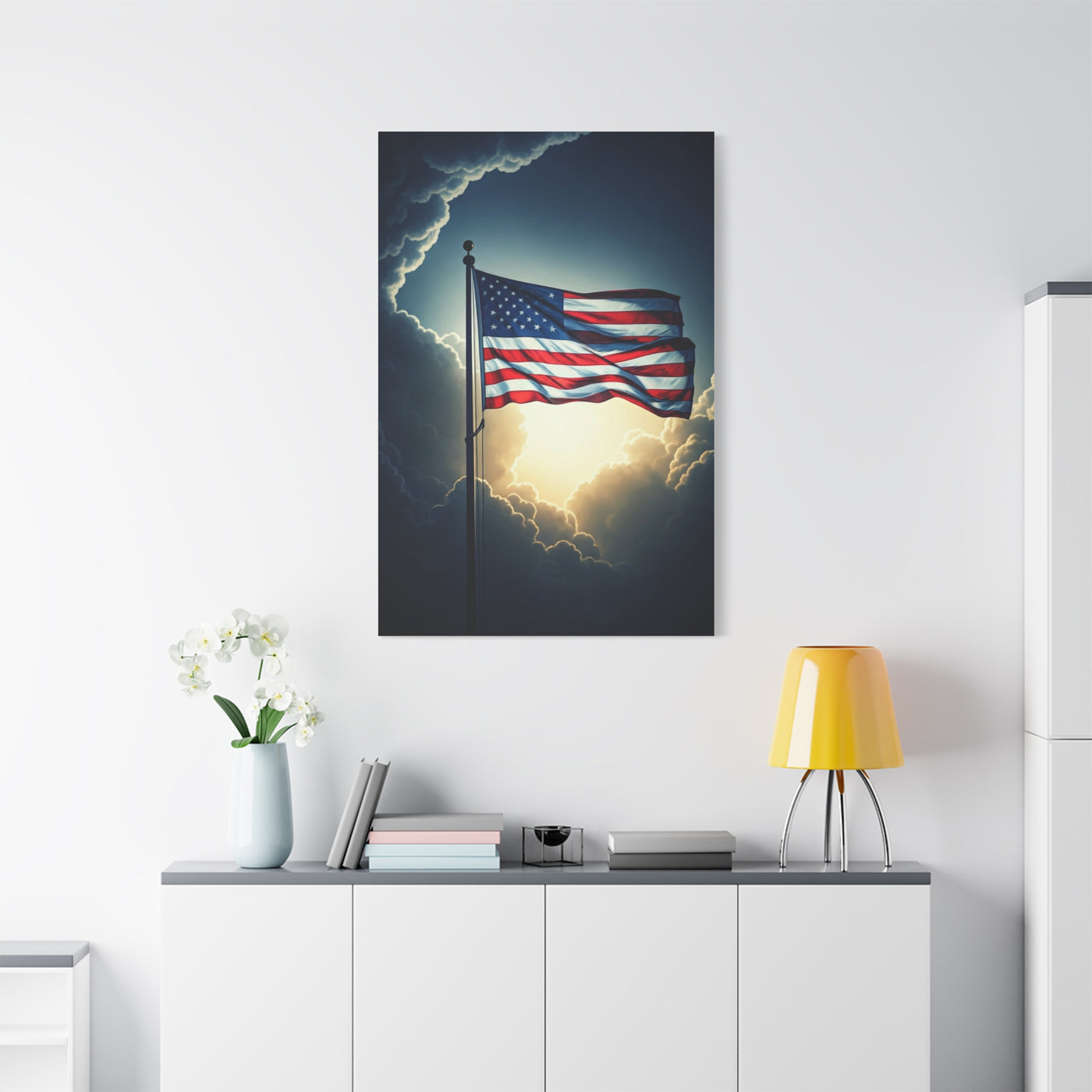 Stormlight American Flag Glory Wall Art & Canvas Prints