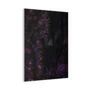 Black Panther Floral Jungle Portrait Wall Art & Canvas Print