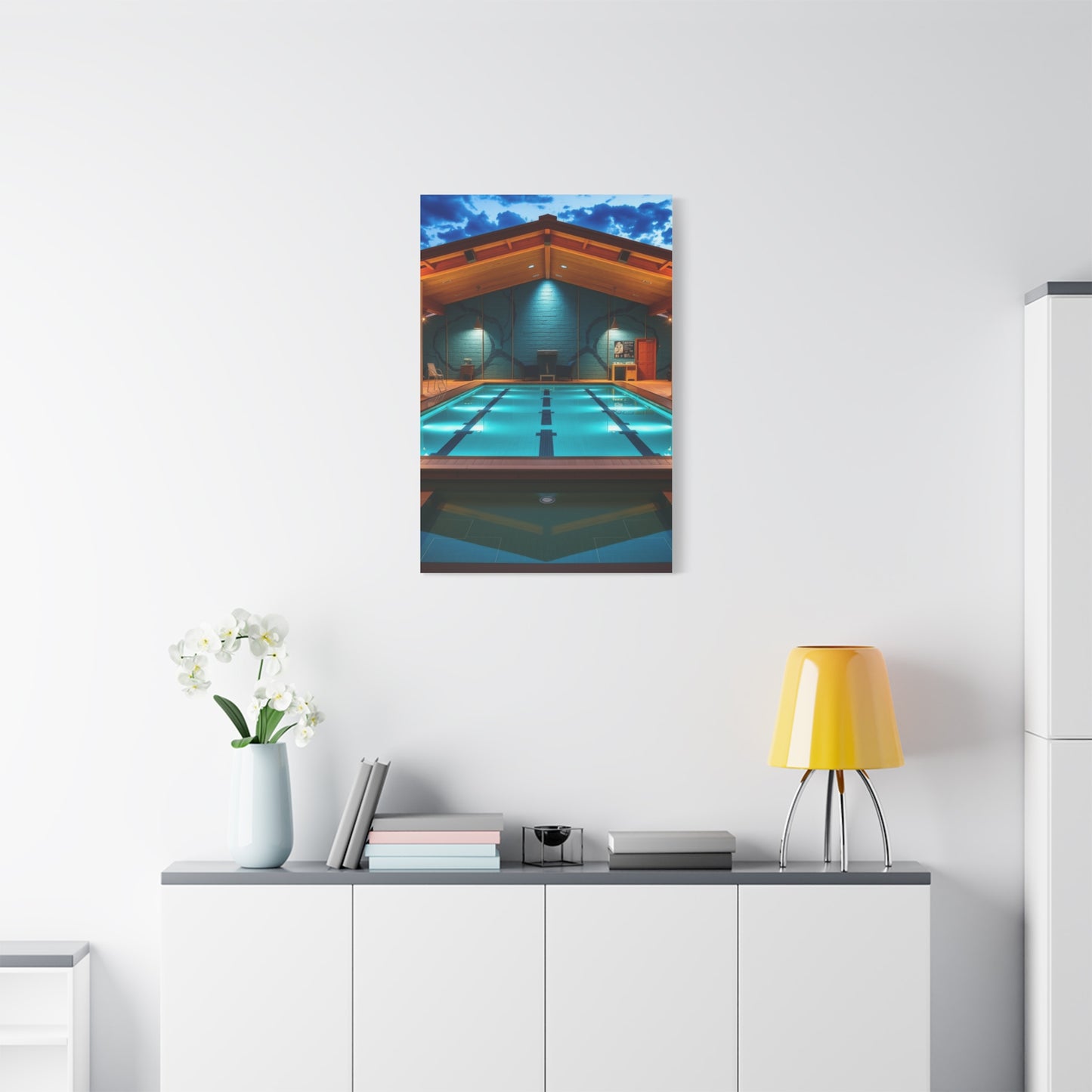 Supreme Swimming Pool Art Beautiful Collection Wall Art & Canvas Print