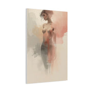 Soft Abstract Nude Silhouette Wall Art & Canvas Print