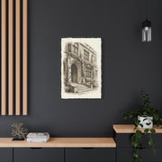 Ivy-Covered Collegiate Arch Sketch Wall Art & Canvas Print